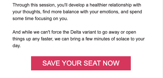 Meilleures pratiques par e-mail d'invitation à un webinaire _ Bouton CTA visible _ Exemple Meilleures pratiques par e-mail d'invitation à un webinaire _ Bouton CTA visible _ Exemple