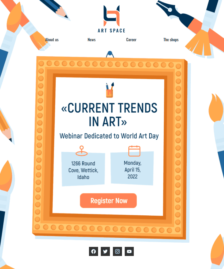 Exemple de modèle de webinaire tendances Exemple de modèle de webinaire tendances