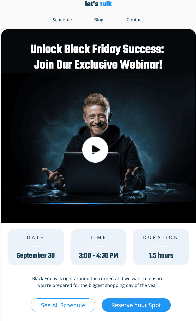 Exemple de modèle de webinaire enregistrement Exemple de modèle de webinaire enregistrement