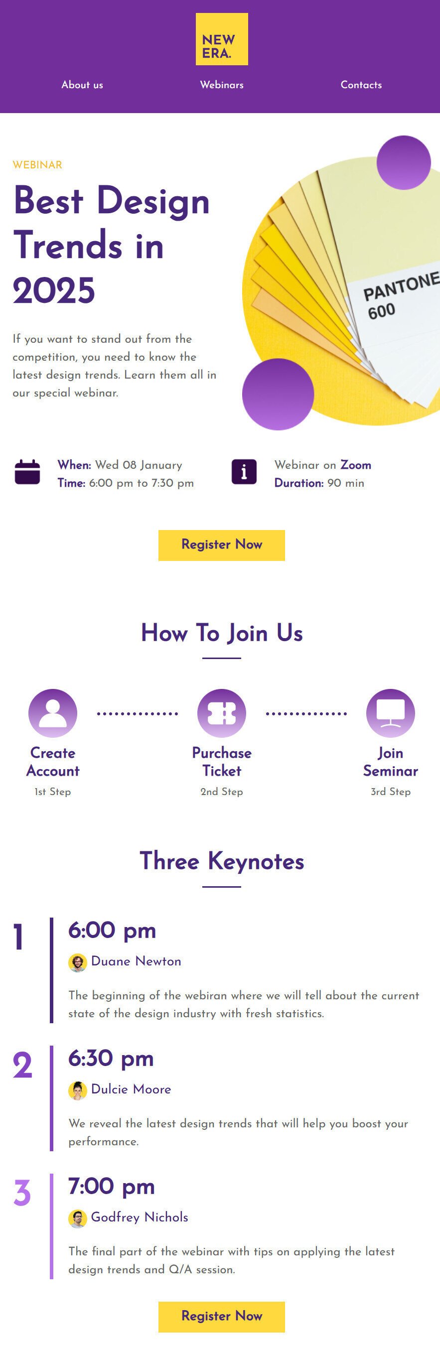 Modèle de confirmation d'un webinaire Modèle de confirmation d'un webinaire