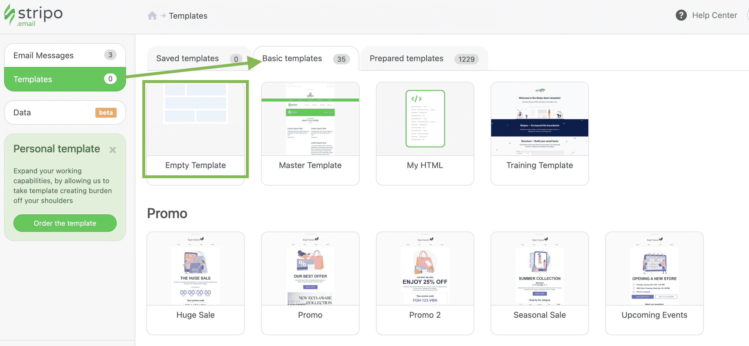 How to build a new template in Stripo How to build a new template in Stripo