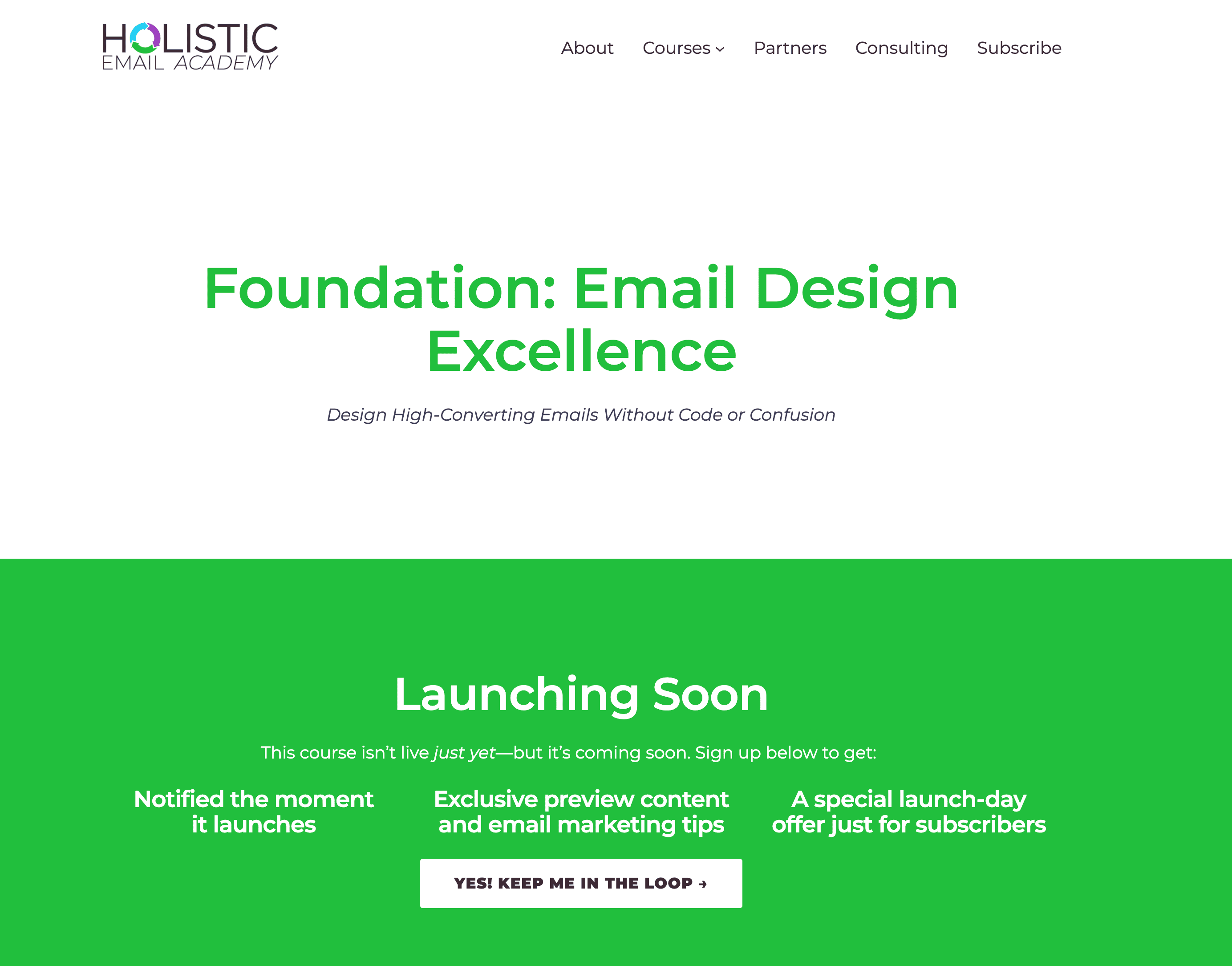 Курс email-дизайну від Holistic Email Academy Курс email-дизайну від Holistic Email Academy