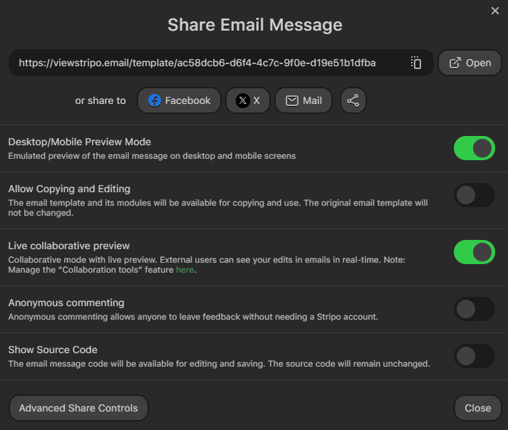 Live collaboration feature