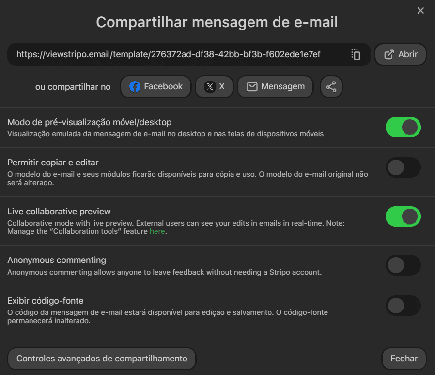 Funcionalidade de colabora&ccedil;&atilde;o em tempo real