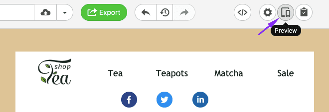 Preview link for different devices Preview link for different devices