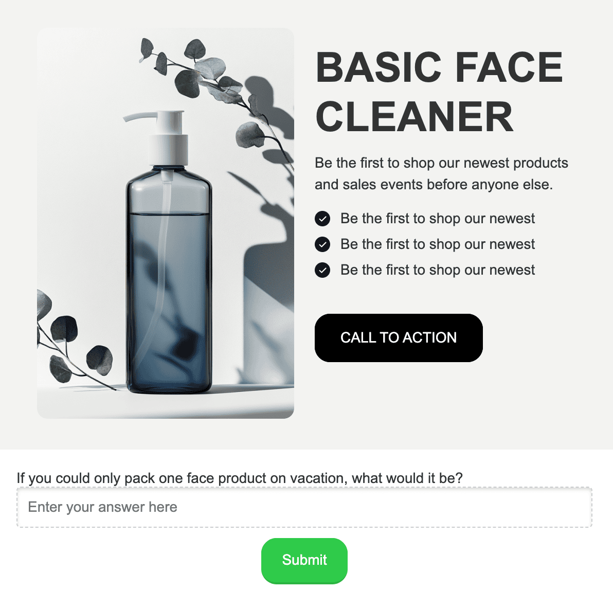 Interactive forms in emails for collecting customers’ opinions _ Example Interactive forms in emails for collecting customers’ opinions _ Example