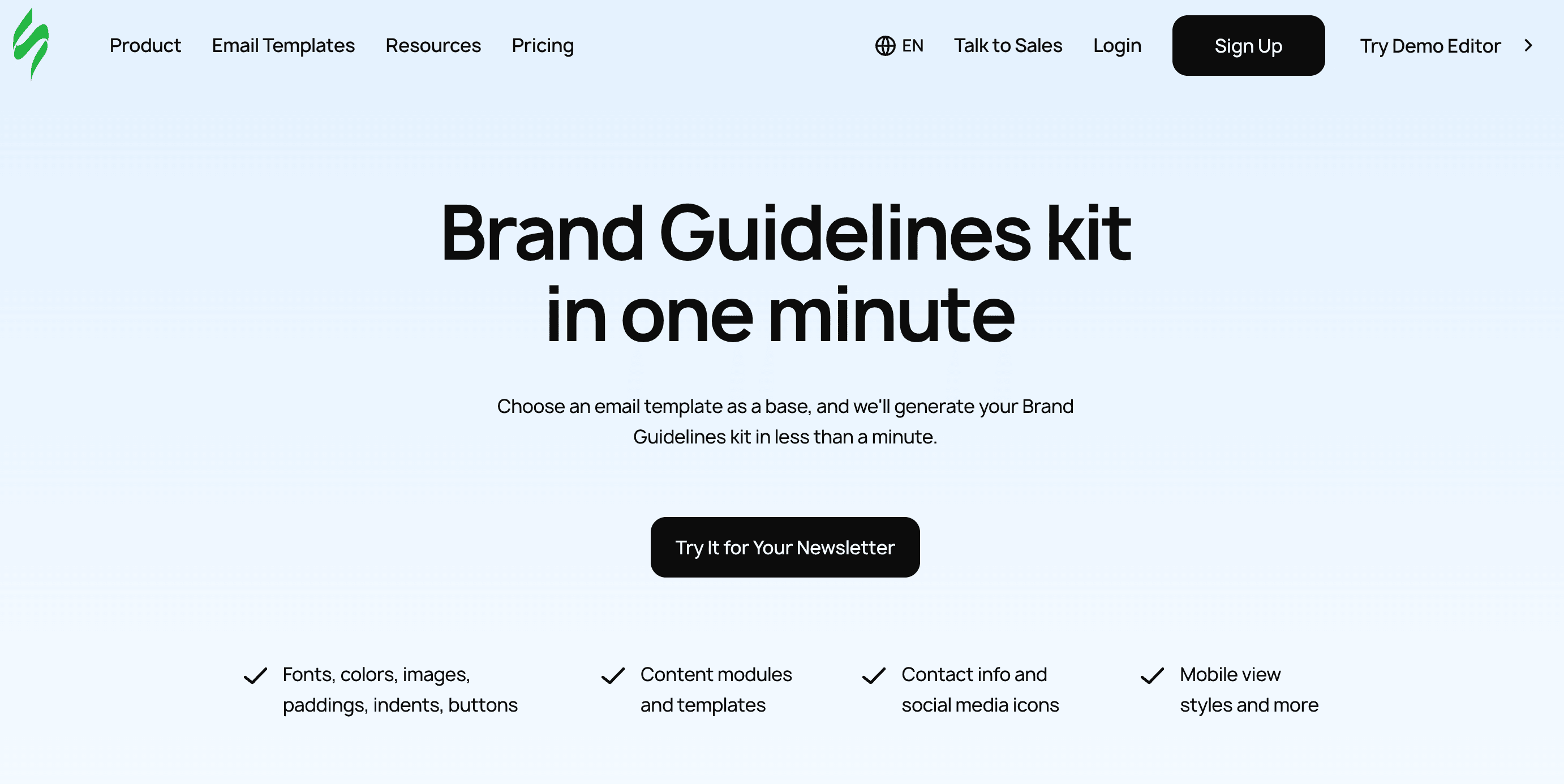 Stripo tool for creating an email brand guideline Stripo tool for creating an email brand guideline