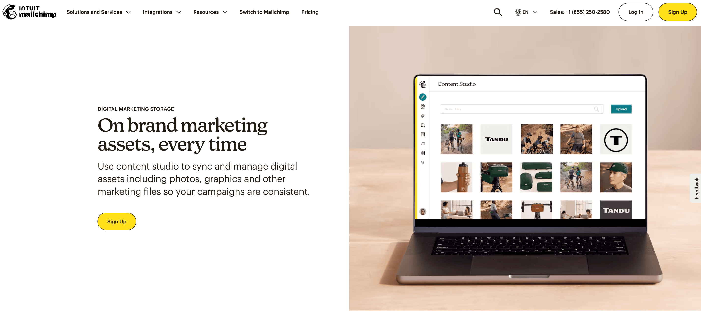 Example of an ESP with brand assets management Example of an ESP with brand assets management