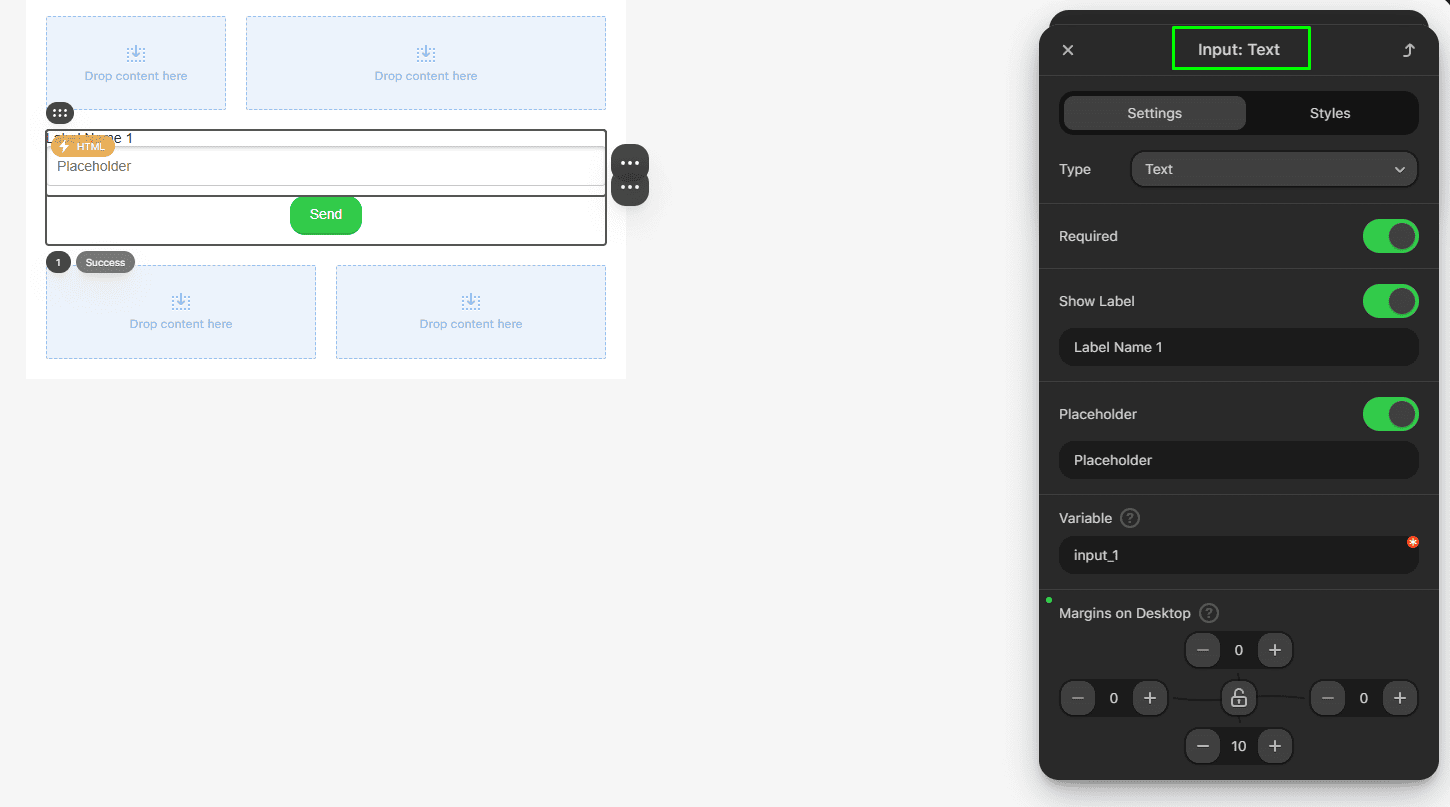 Параметри тексту