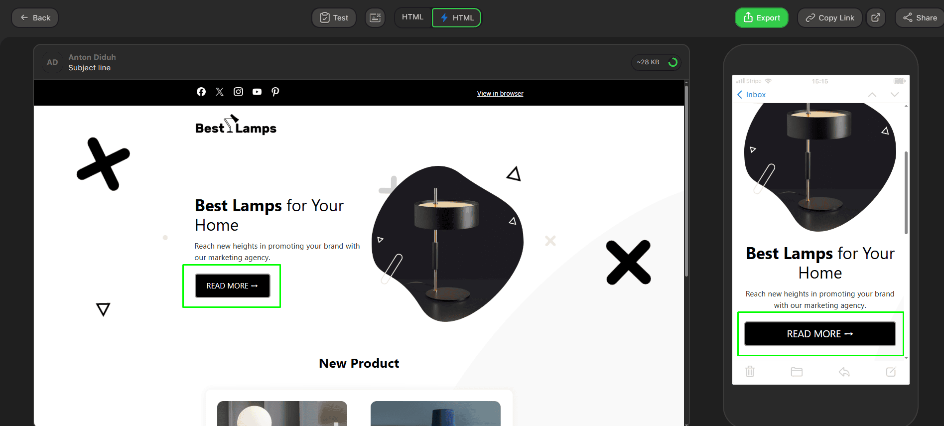Responsive CTA buttons Responsive CTA buttons