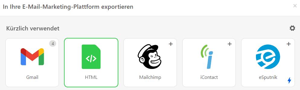 E-Mails als HTML-Dateien herunterladen