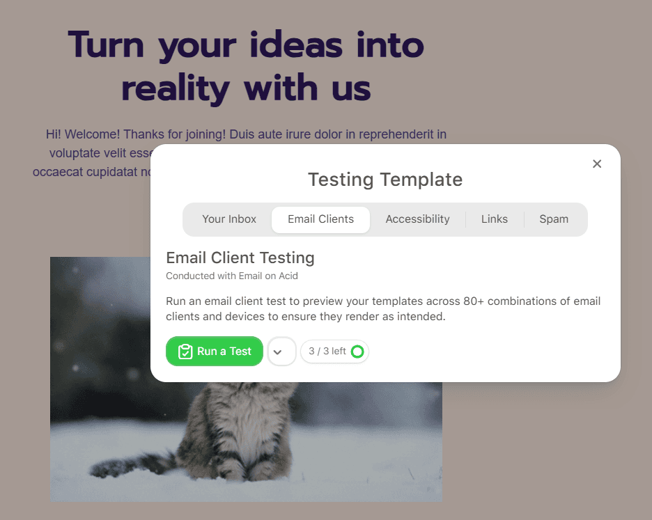 Use the testing tool to check Outlook email templates before sending Use the testing tool to check Outlook email templates before sending