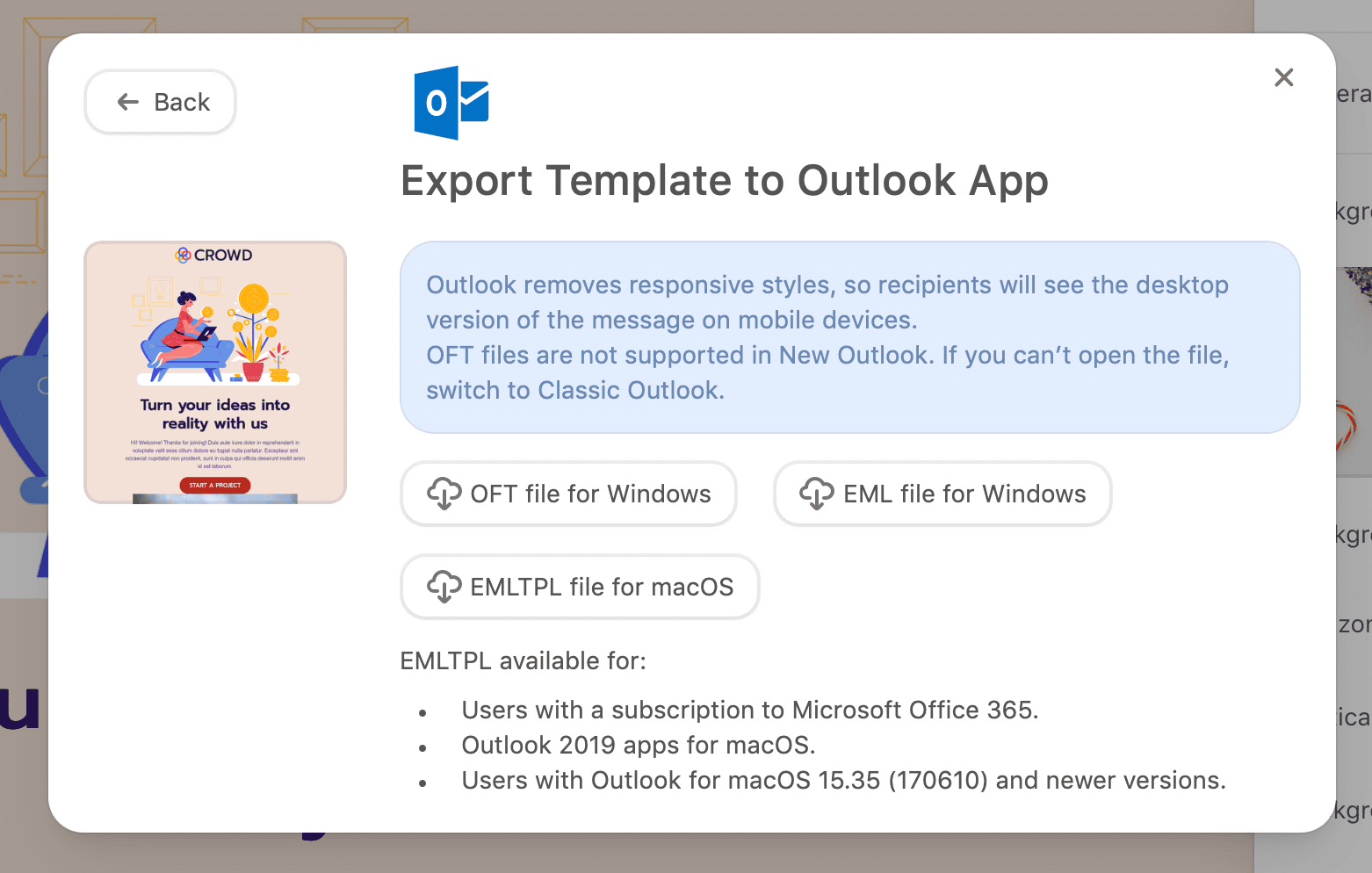 Pick the file type for your newsletter template Pick the file type for your newsletter template