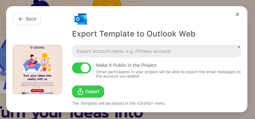 Export your Outlook newsletter template to Outlook Web Export your Outlook newsletter template to Outlook Web