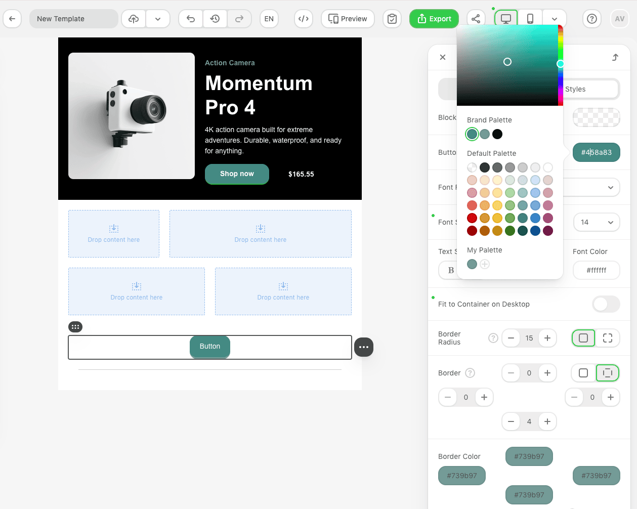 Brand Palette simplifies color use by giving you quick access to your approved brand colors
