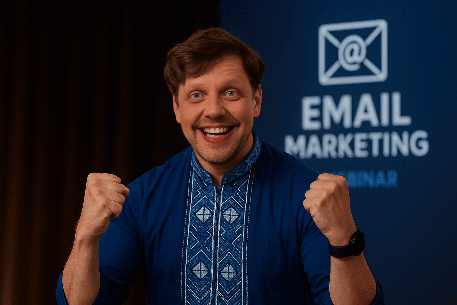 Тест генерирования GenAI-изображения с фотографией для вебинара по email-маркетингу Тест генерирования GenAI-изображения с фотографией для вебинара по email-маркетингу