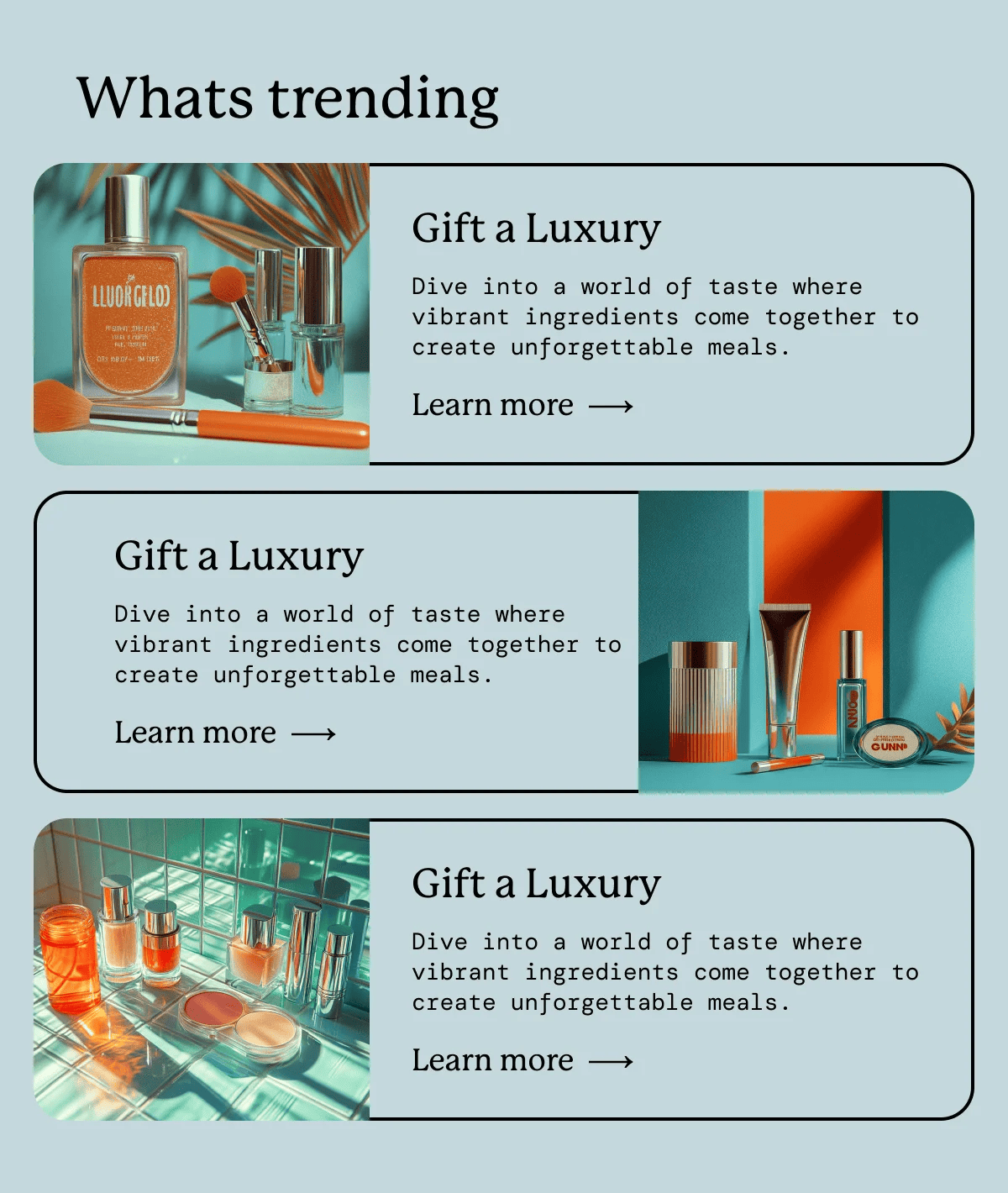 Trends cards example 2 Trends cards example 2