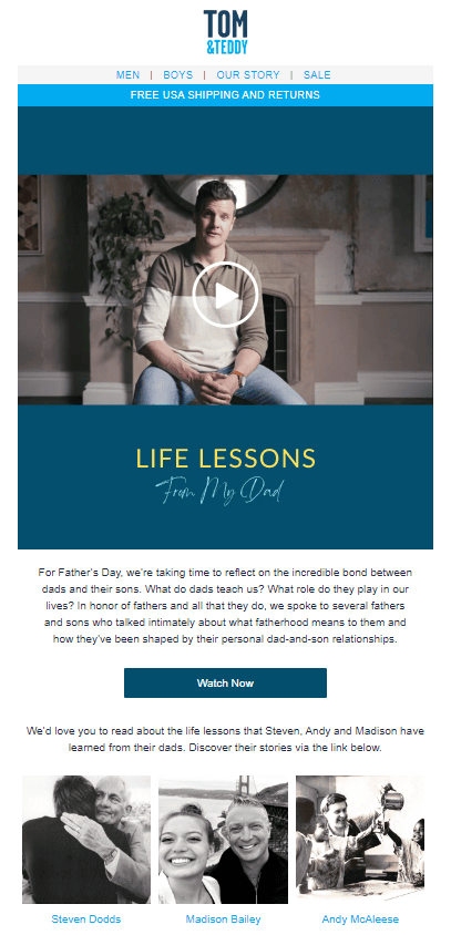 Emotional stories to celebrate Father’s Day from Tom & Teddy