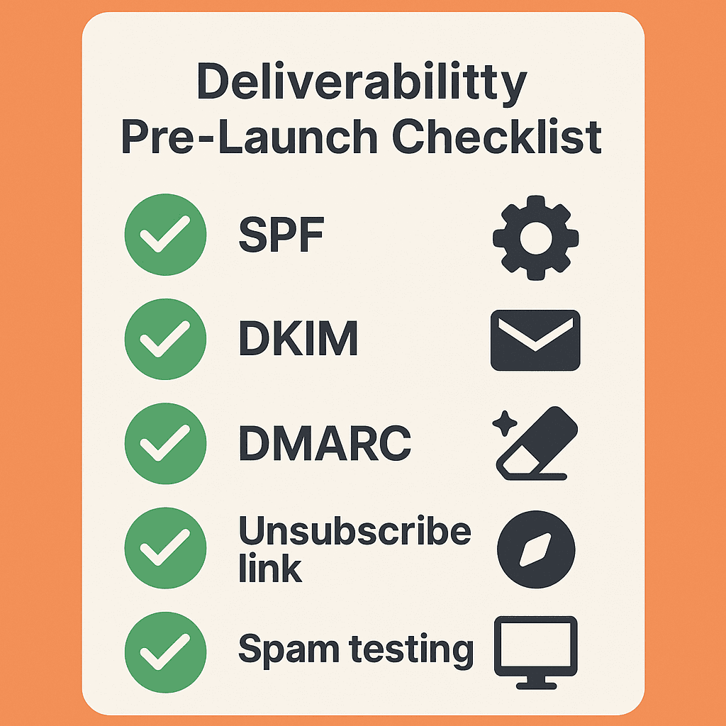 Deliverability pre-launch checklist