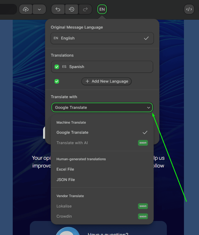Picking translation service