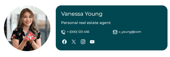 Realtor email signature example Realtor email signature example