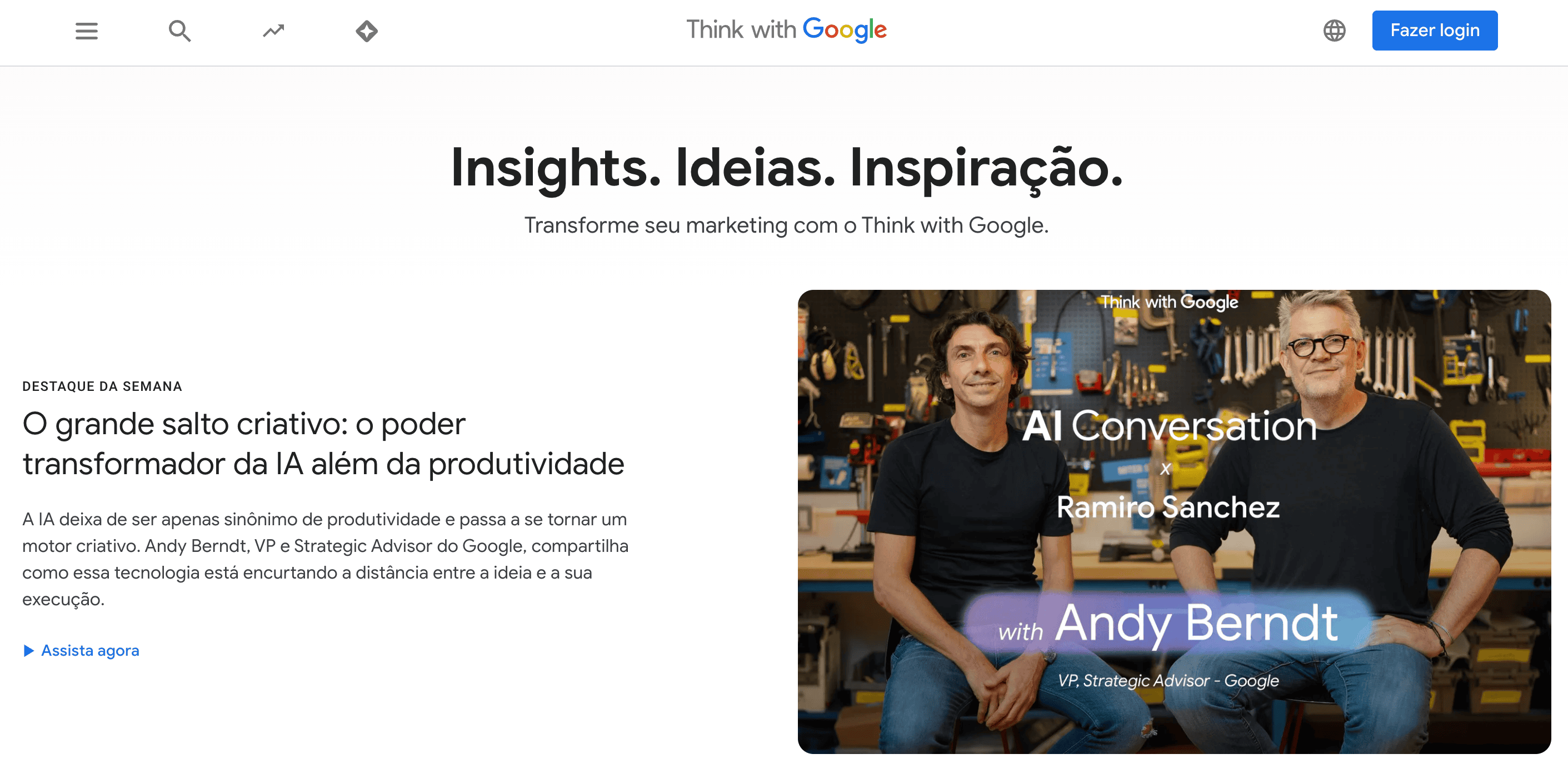 Blog do Google para o Brasil