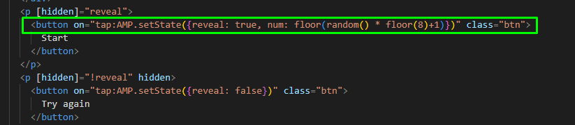 Code for displaying a random message