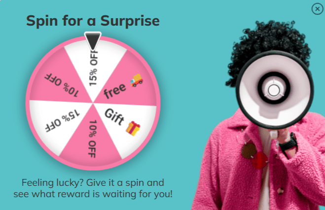 Пример попапа с колесом Фортуны Пример попапа с колесом Фортуны