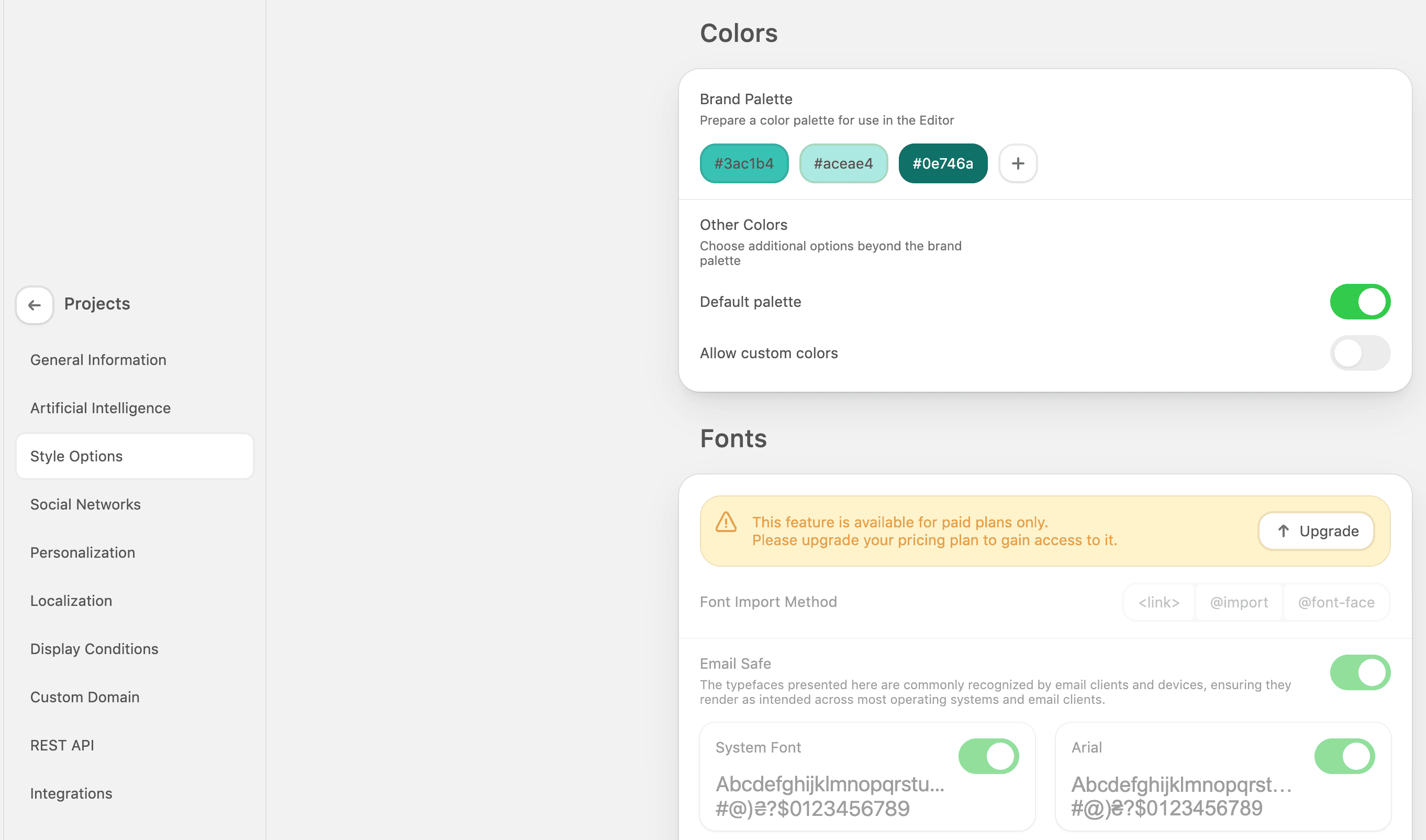 Як використовувати налаштування дизайну проєкту в редакторі Stripo Як використовувати налаштування дизайну проєкту в редакторі Stripo