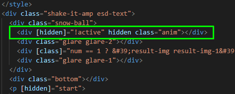 Hiding snow animation
