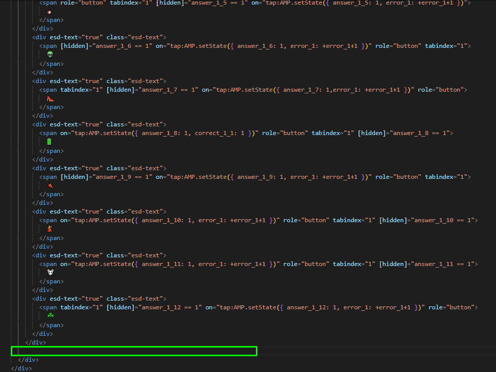 Place to paste the message code