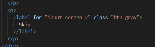 Code for the right Skip button operation