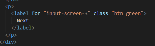 Code for the right Next button operation on the second step