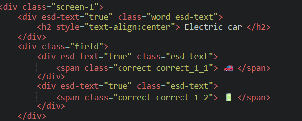 Code for displaying the guessed emoji