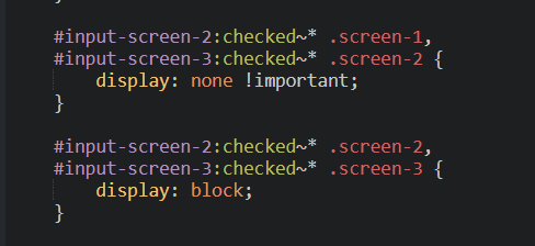 Second part of the style code for the steps