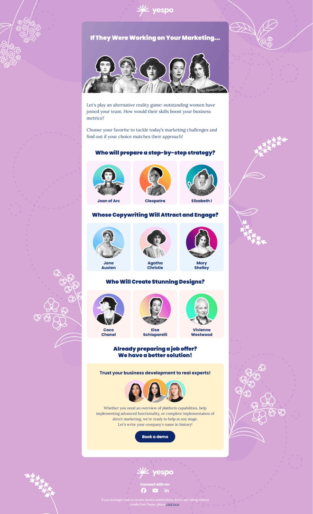 Gamified email from Yespo Gamified email from Yespo