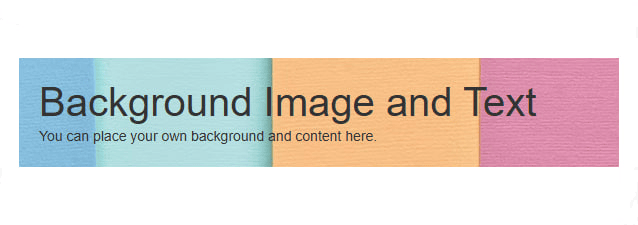 Background image example Background image example