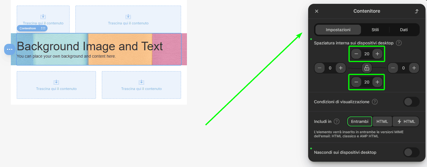 Ottimizzazione del padding dei blocchi di testo Ottimizzazione del padding dei blocchi di testo