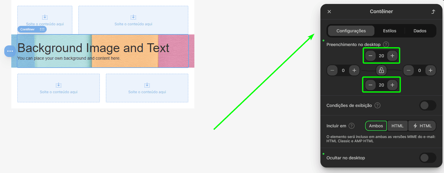 Ajustando os espaçamentos dos blocos de texto Ajustando os espaçamentos dos blocos de texto