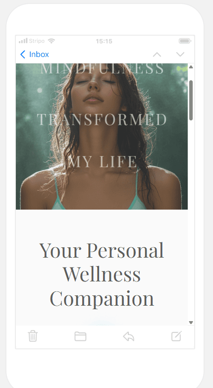 Mobile preview in editor to test your email Mobile preview in editor to test your email