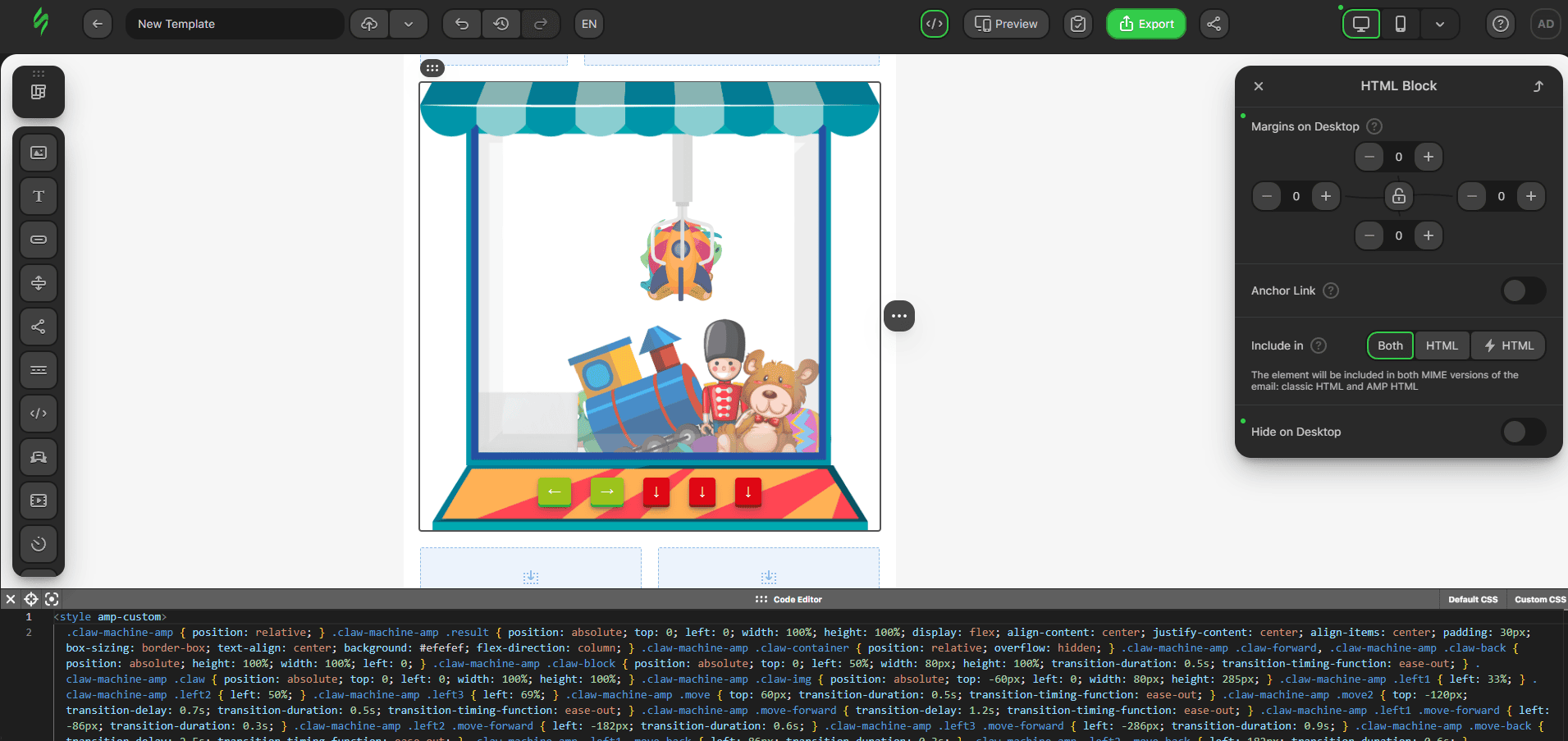 Basic Claw Machine game