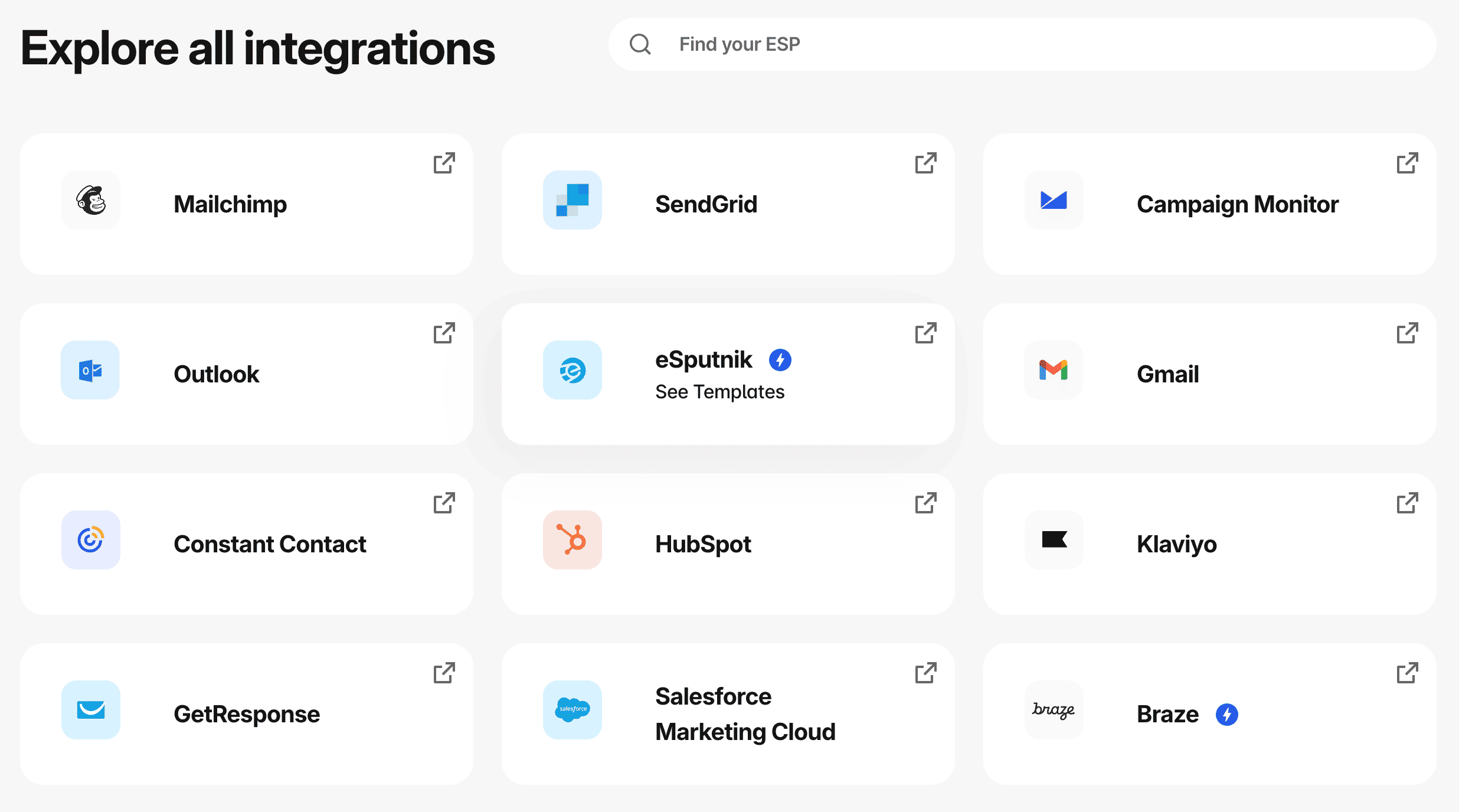 Stripo integrations with ESPs and CDPs Stripo integrations with ESPs and CDPs