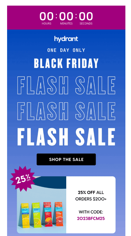 Black Friday flash sale Black Friday flash sale
