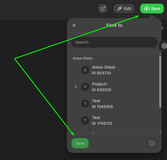 Saving generated template Saving generated template