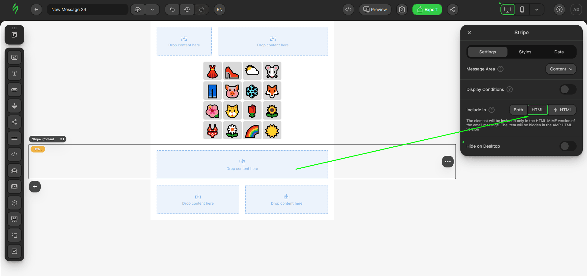 Adding a required HTML block for our kinetic game version
