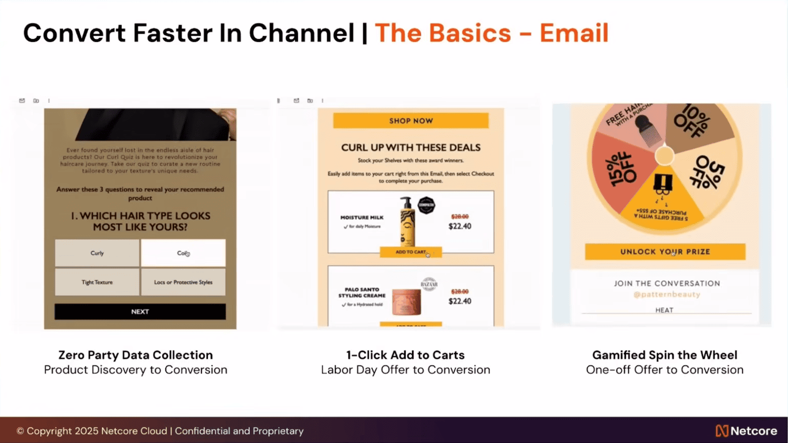 Examples of interactive email for faster conversion