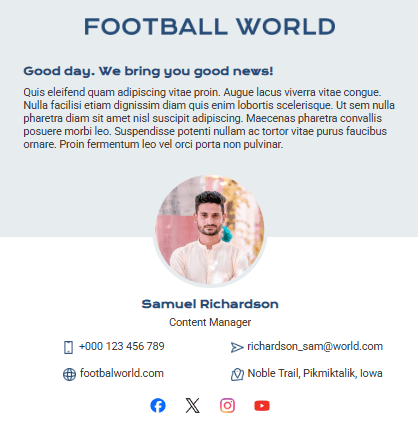 Inverted pyramid signature