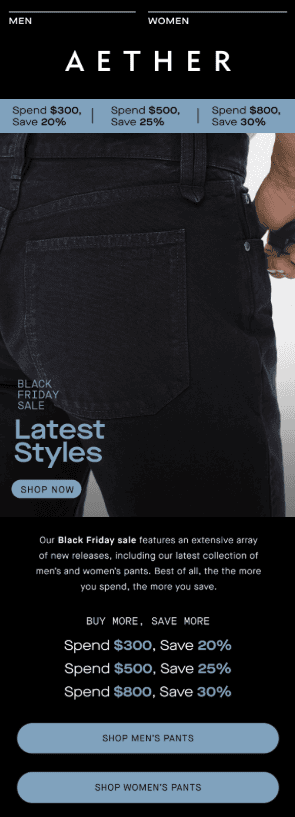 Example with a clear, descriptive CTA Example with a clear, descriptive CTA