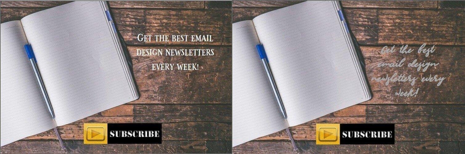 Fontes diferentes no banner