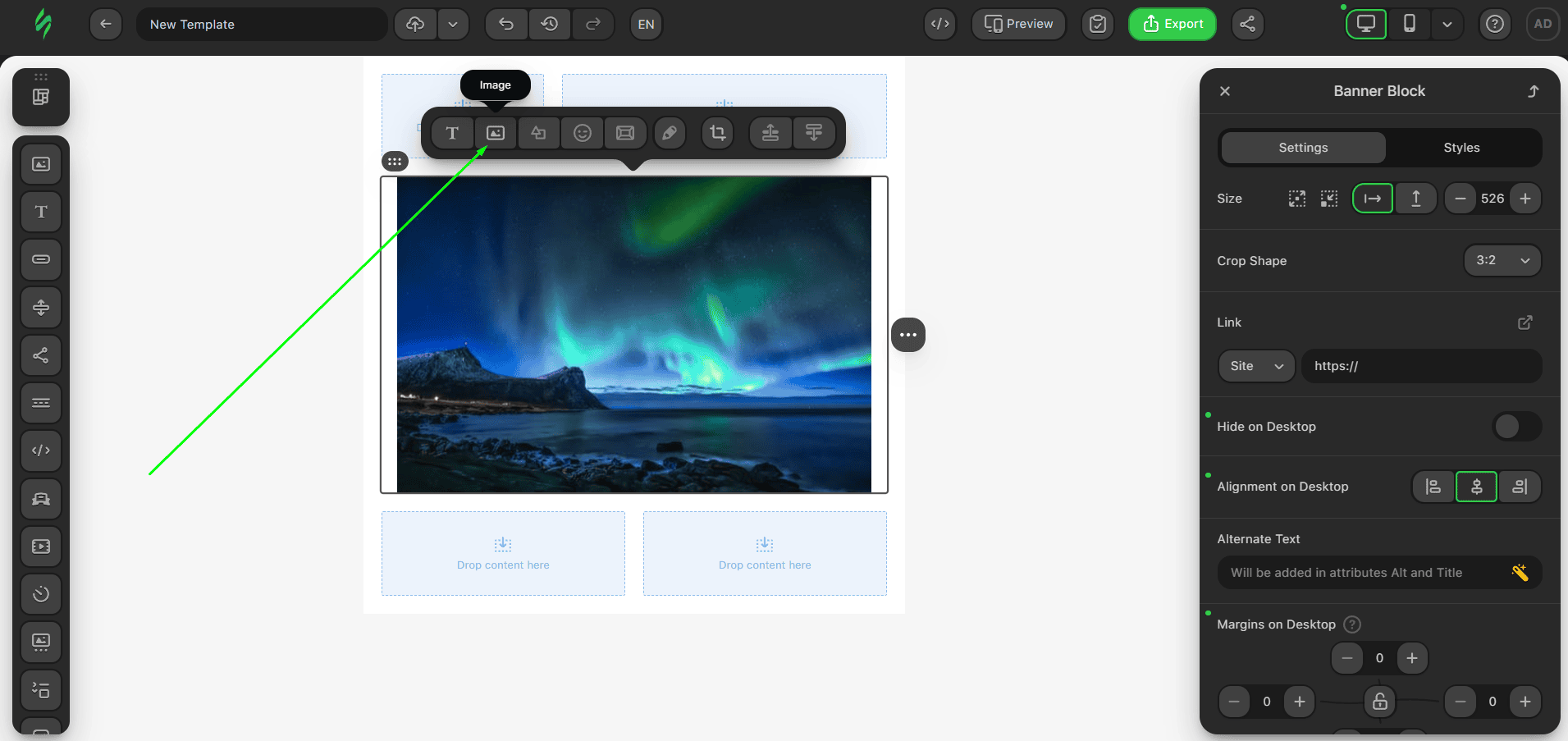 Op&ccedil;&atilde;o adicional de imagem de banner
